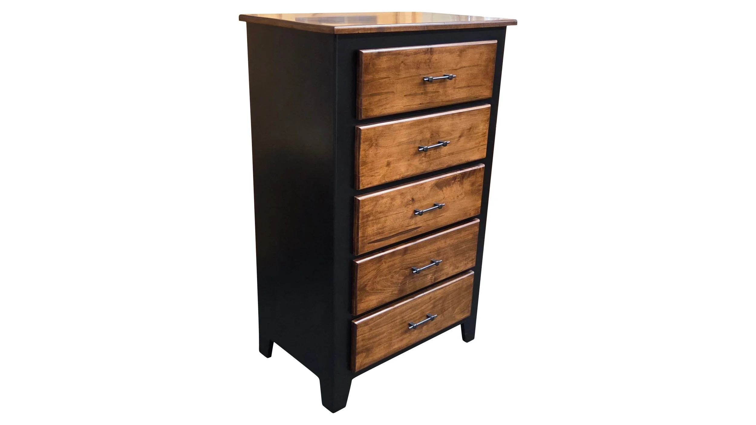 イデー　WAVE TALL CHEST Maple Modern Maple 6 Drawer Dresser — EZ Mountain Rustic Furniture